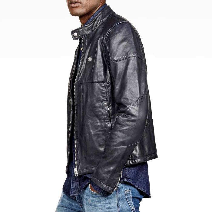G-STAR D12208 Motac-O Biker Оригинално Кожено Яке М