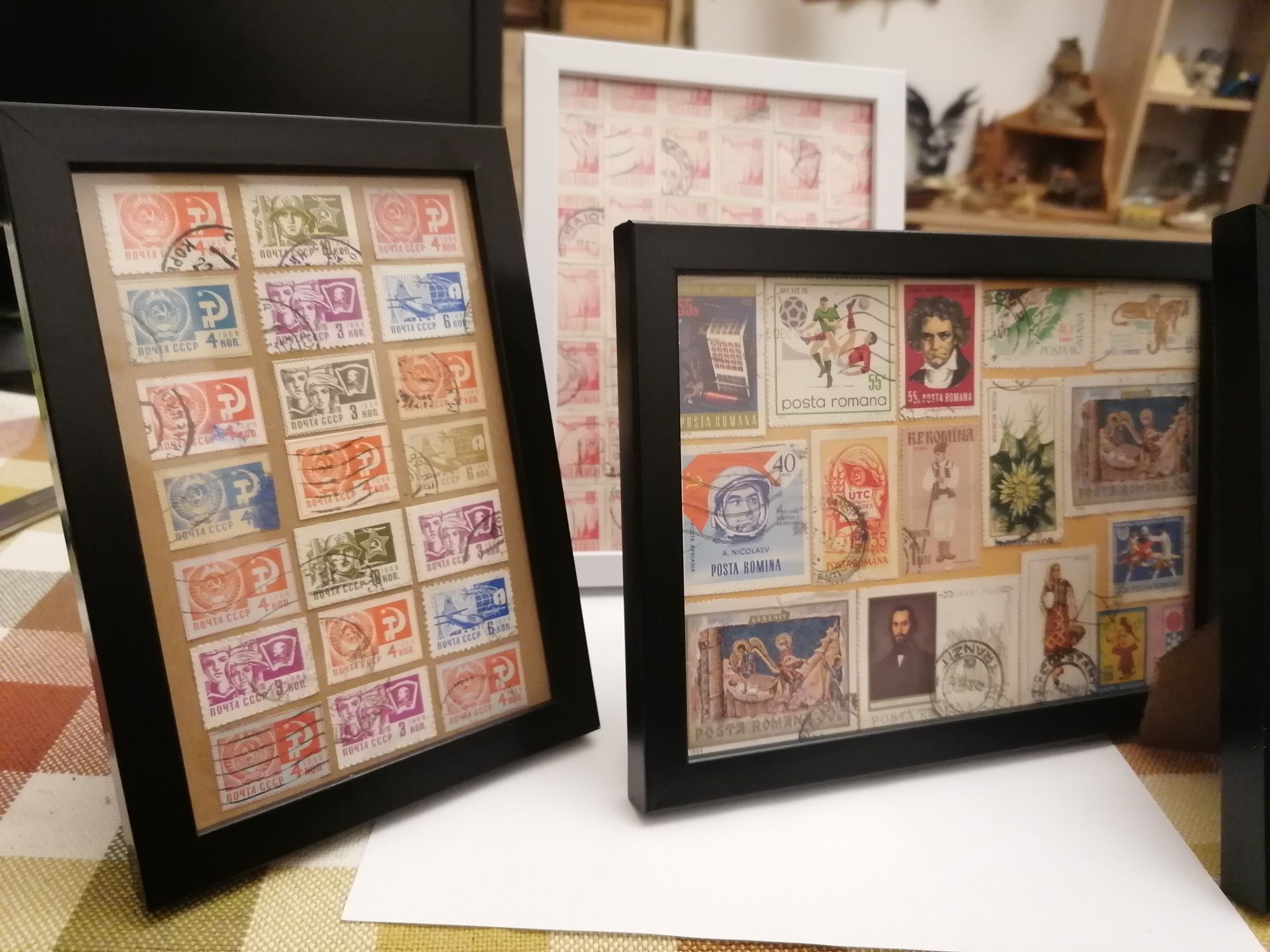 Tablouri decor timbre vechi romamesti straine comunism