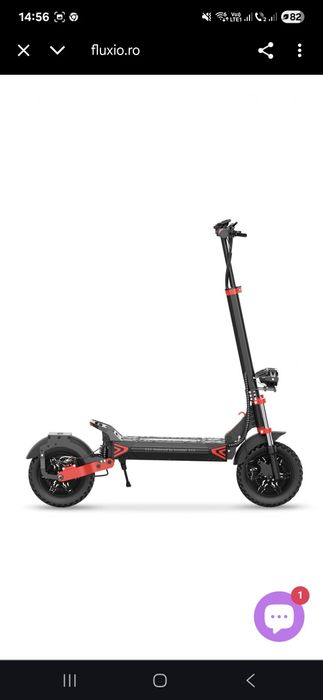 Trotinetă Electrică iScooter iX8 - Motor 2400W, Viteză 60 km/h, Auto