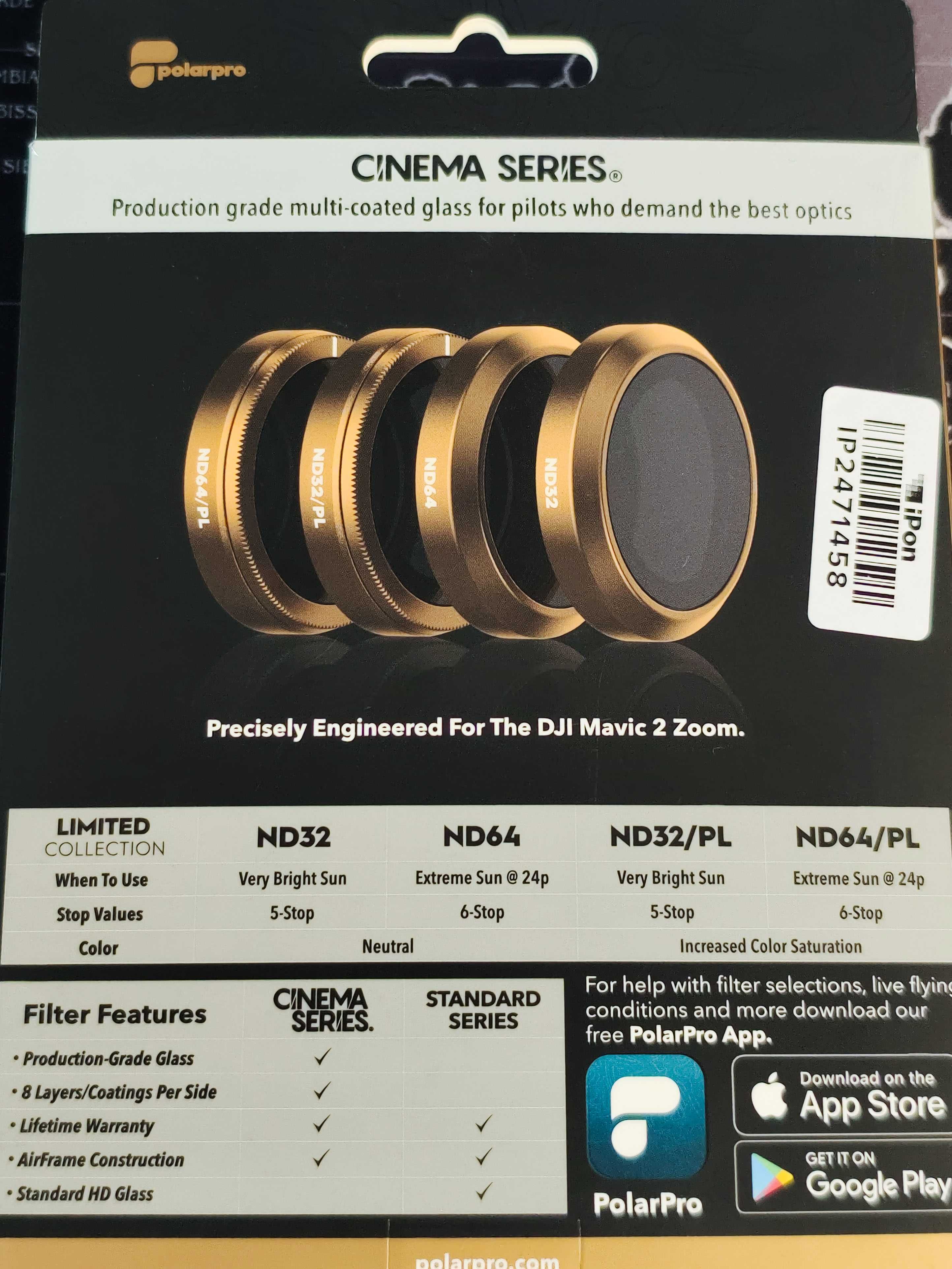 Set 4 filtre PolarPro Cinema Series Limited DJI Mavic 2 Zoom