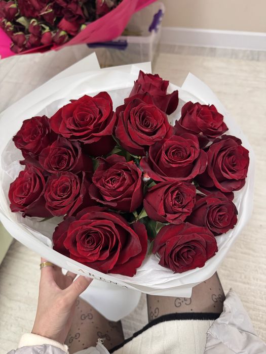 15 штук роза цветы