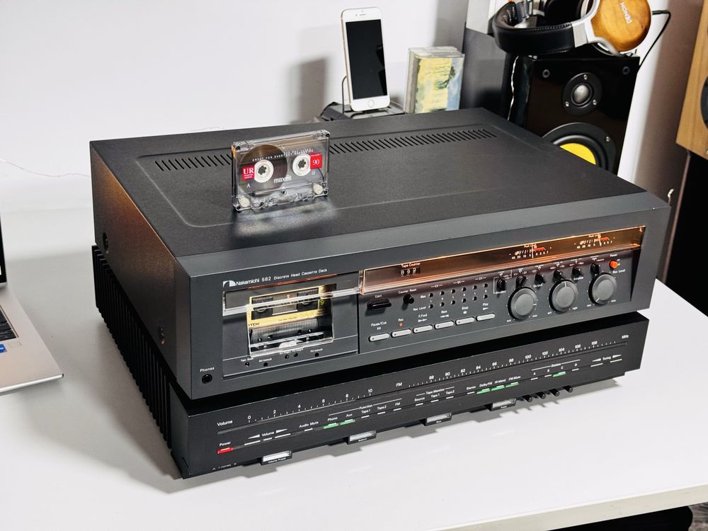 Deck de colecție Nakamichi 582, 3 Head,Impecabil,an 1979,Eq,Tone,Japan