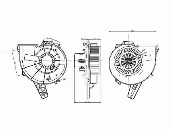 Мотор отопителя салона  Volkswagen Polo