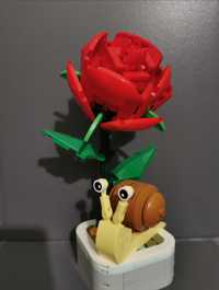 Floare din blocuri de constructie (compatimil LEGO) trandafir)