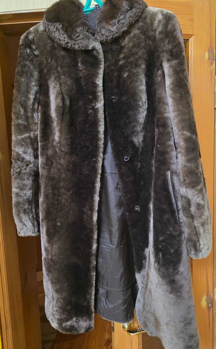 Натуральная шуба, мутон, размер 46-48