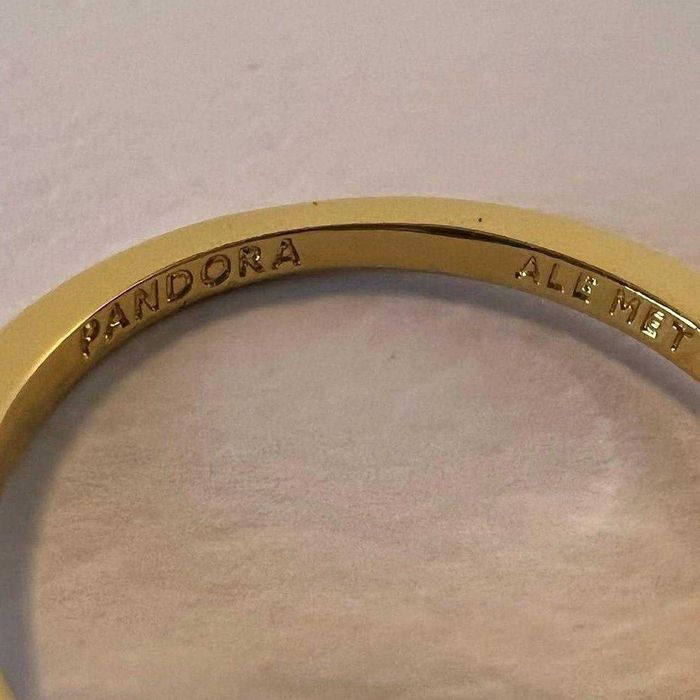 Inel Pandora cu doua inimioare - Aur, in cutie