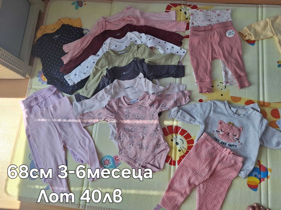 Запазени бебешки дрехи на символични цени от 0 до 18 месеца