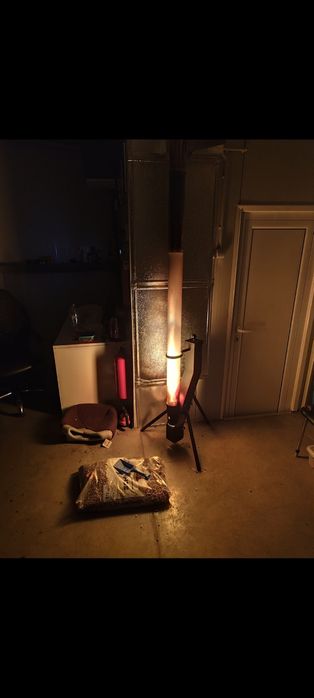 Ракетна печка на пелети