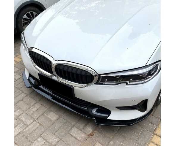 Prelungire Lip Bara Fata Normala BMW Seria 3 G20 G21, Negru Lucios