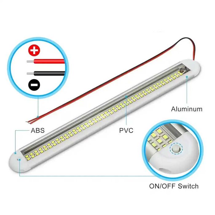 Lampa LED interior auto plafonieră lumină portbagaj VW Ford BMW Dacia