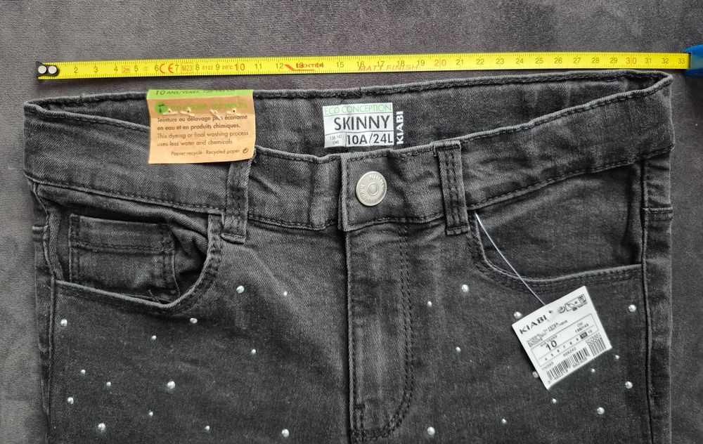 Blugi fete Kiabi noi, 138 - 143 / 10 ani