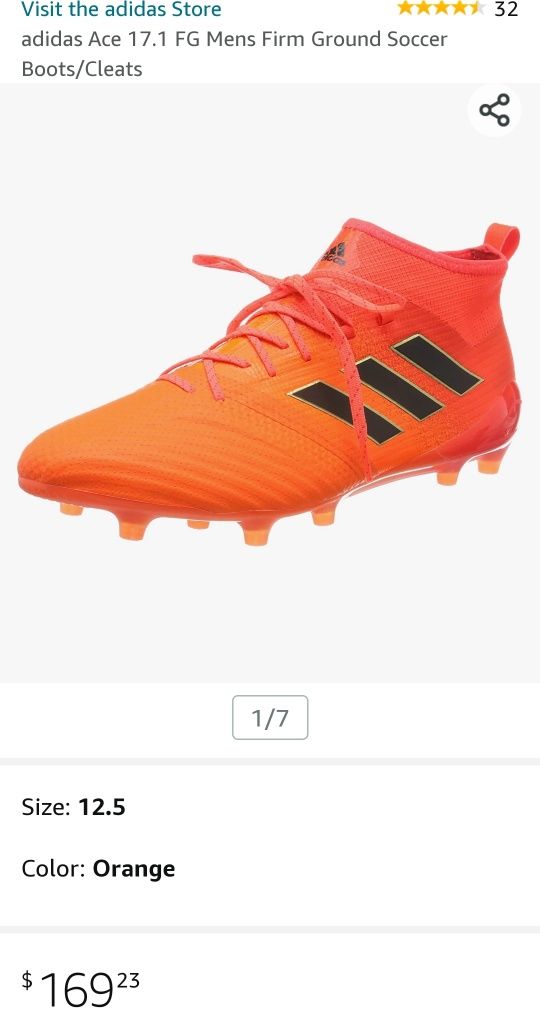 Crampoane adidas Ace 17,1 Firm Ground, controlskin NOI