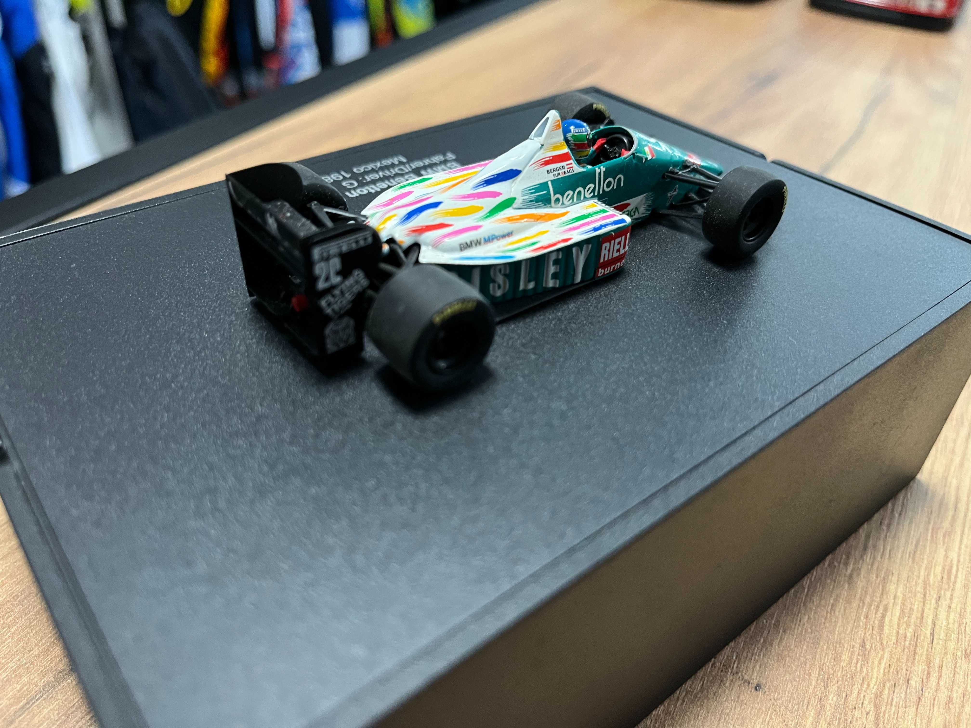 Колекционерски модел количкa BMW BENETTON F1 1986 Dealer edition 1:43