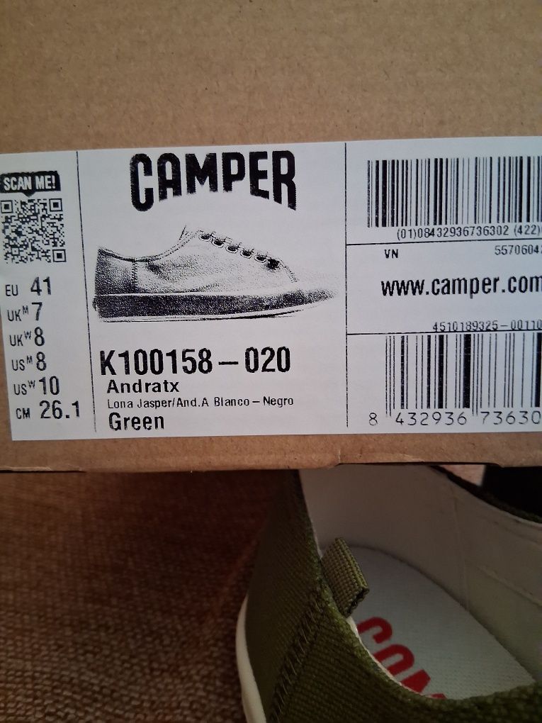 Camper Кецове р. 41, 26.1 см стелка
