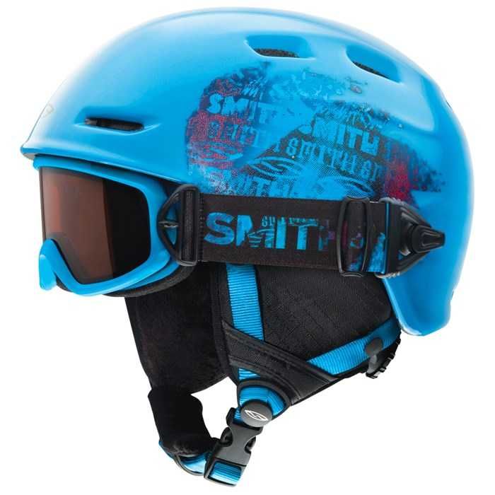 Smith ski snowboard helmet goggle детска ски каска и маска очила 54см.