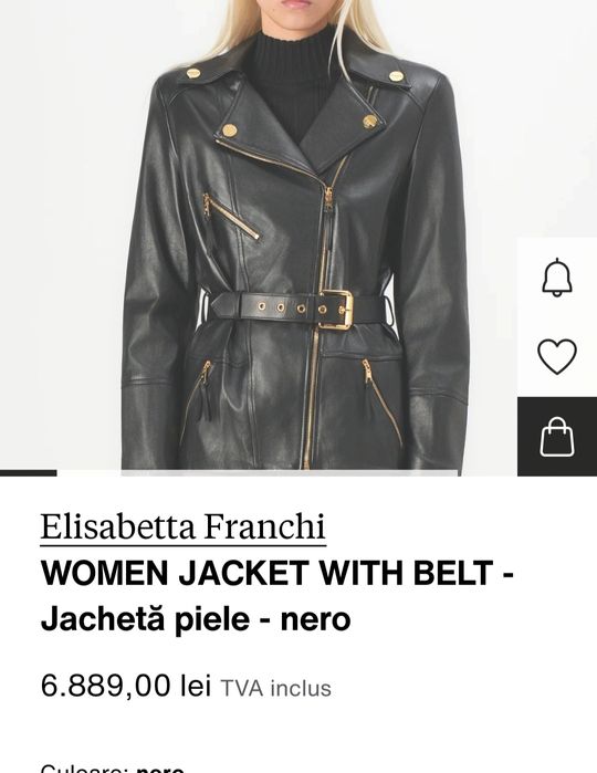 Geaca piele Elisabeta Franchi