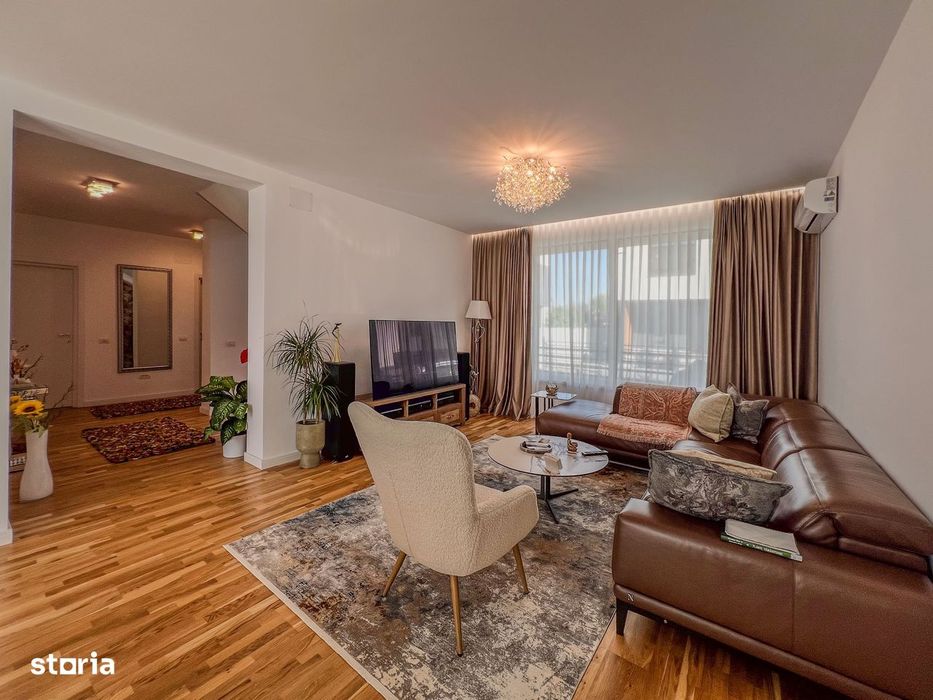 Vilă individuală elegantă, complet mobilată și utilată, lângă parcul ș