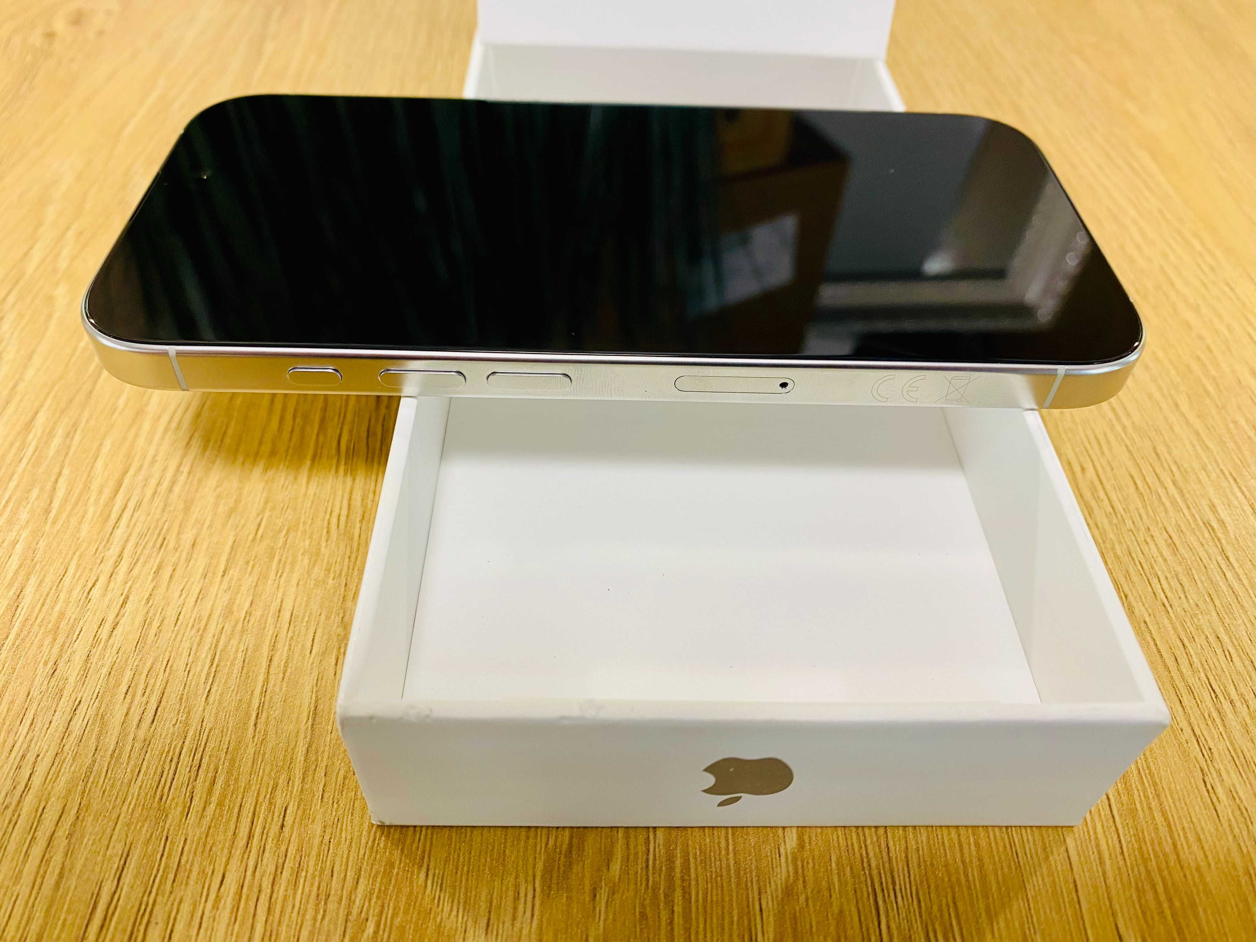НОВ !!! Apple iPhone 16 Pro, 128GB, 5G, White Titanium, 100%