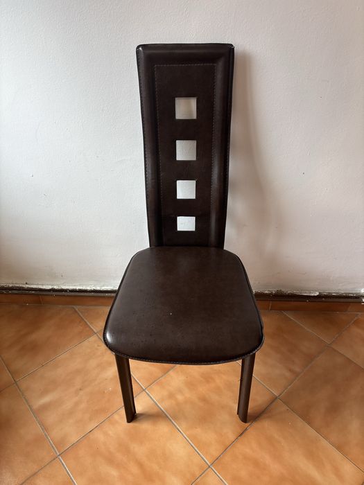Scaune de piele set 6 buc - utilizate