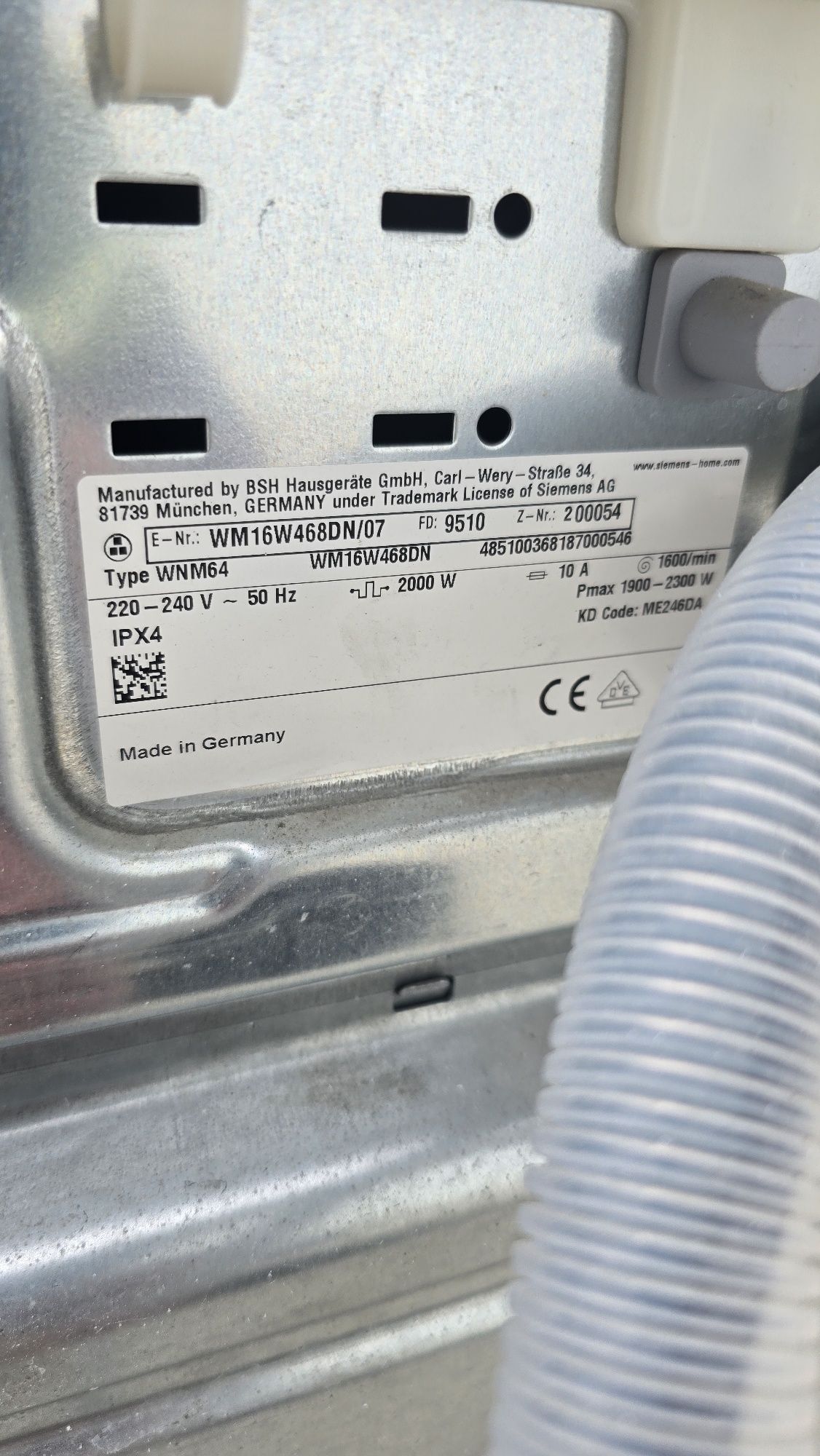 Пералня Siemens iq700 9kg