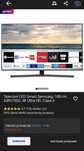Televizor LED Smart Samsung, 108 cm, 43RU7402, 4K Ultra HD, Clasa A