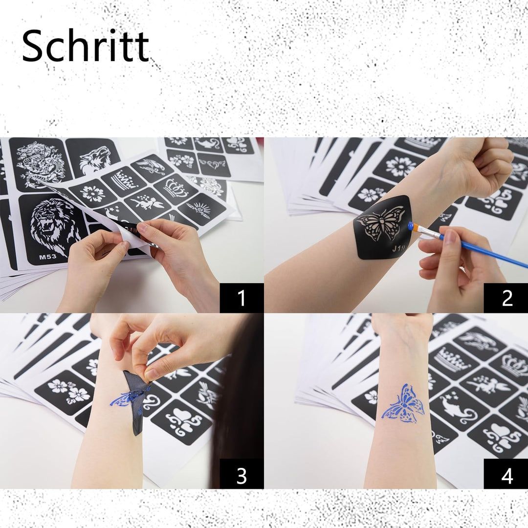 Șablon tatuaje temporare set 281 tatuaje Livrare Gratuită