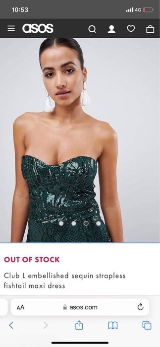 Rochie Asos paiete xs