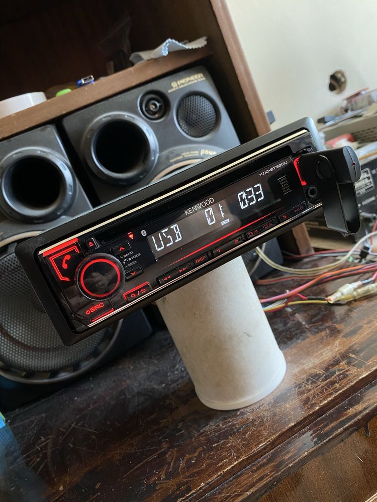 KENWOOD KDC-BT520U - BLUETOOTH, USB, CD mp3 плеър за кола сд радио