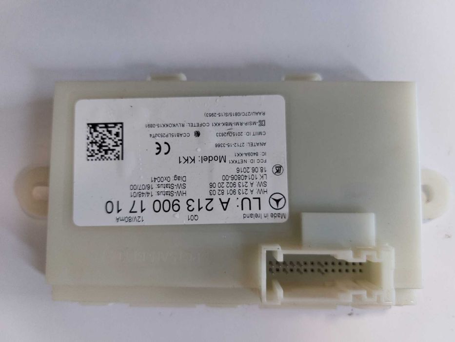 Модул за управление на кейлес (Keyless Go) система Mercedes W213 2016