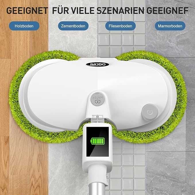 Mop electric OGORI,cu funcție de pulverizare