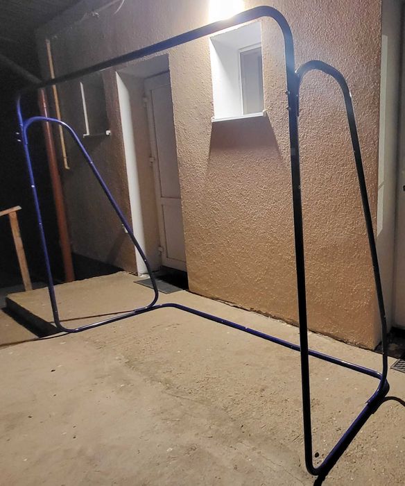 Poartă fotbal metalică Hudora pentru copii, 213 x 152 cm