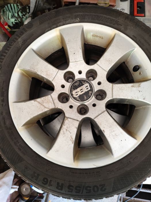 Jante cu anvelope iarna BBS 5X120 BMW