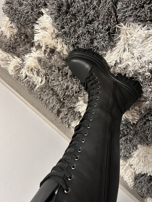 Cizme negre pana la genunchi