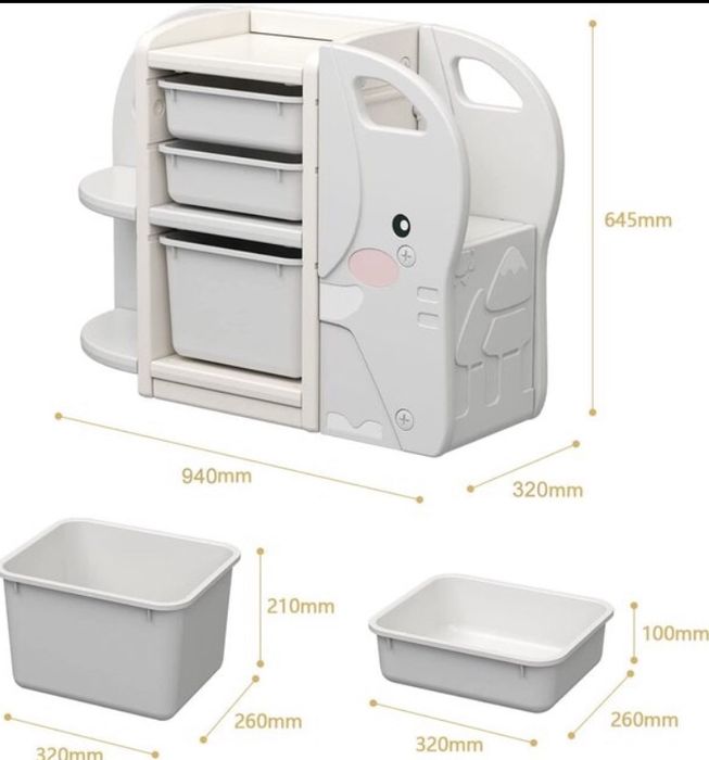 Dulapior de plasic elefant