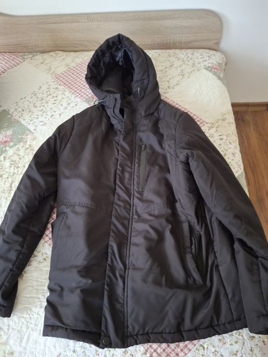 Мъжко черно зимно яке