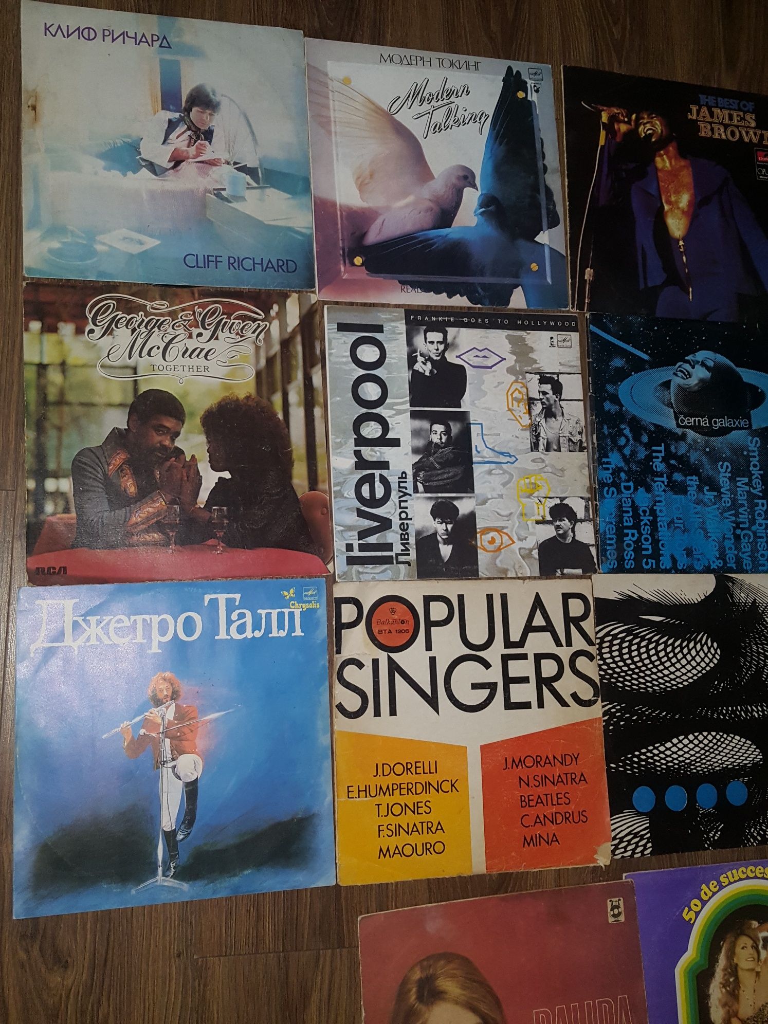 Discuri vinil placi pick up modern talking james brown