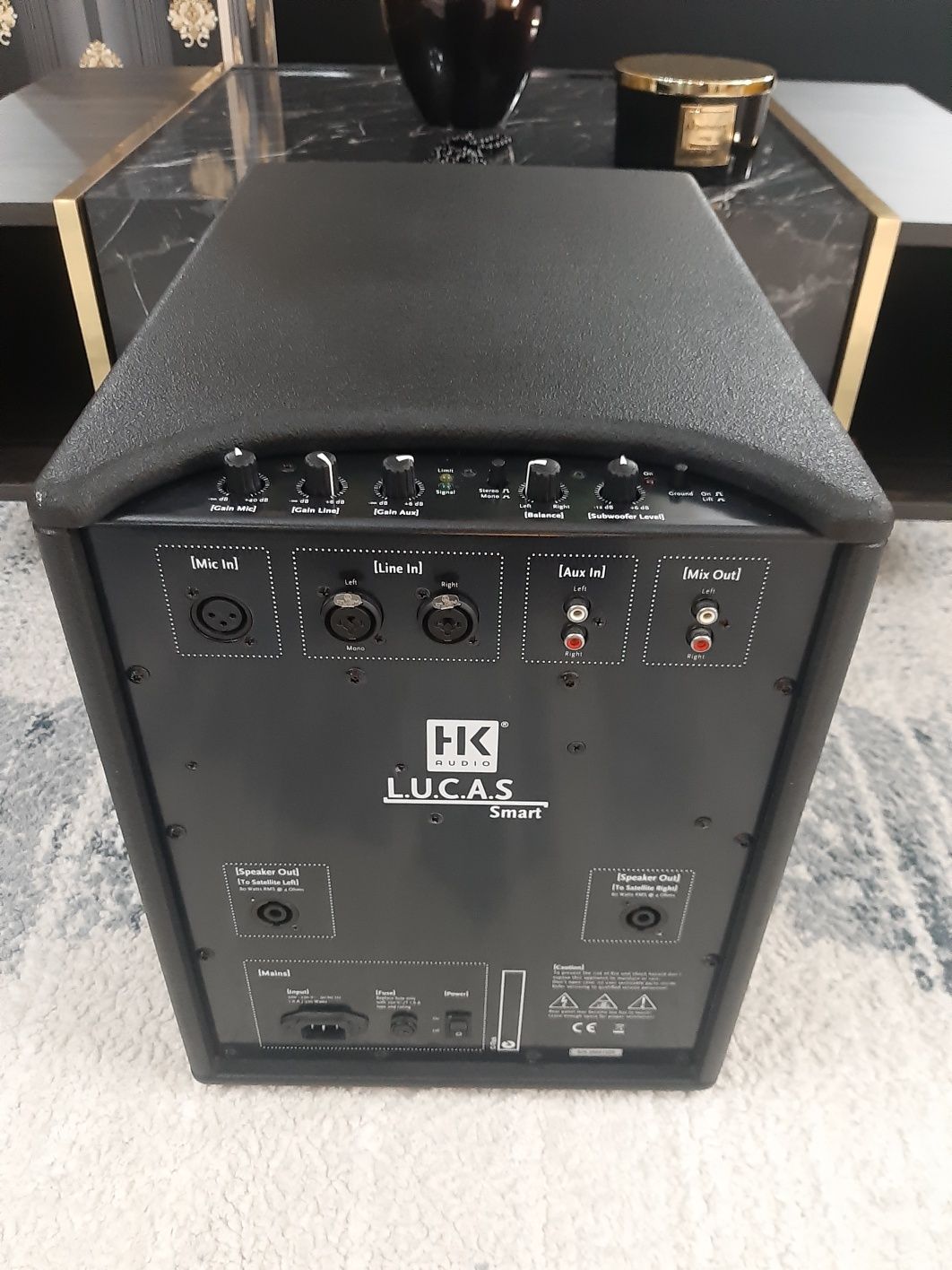 Vand boxe+ subwoofer activ cu mixer incorporat HK original Lucas Smart