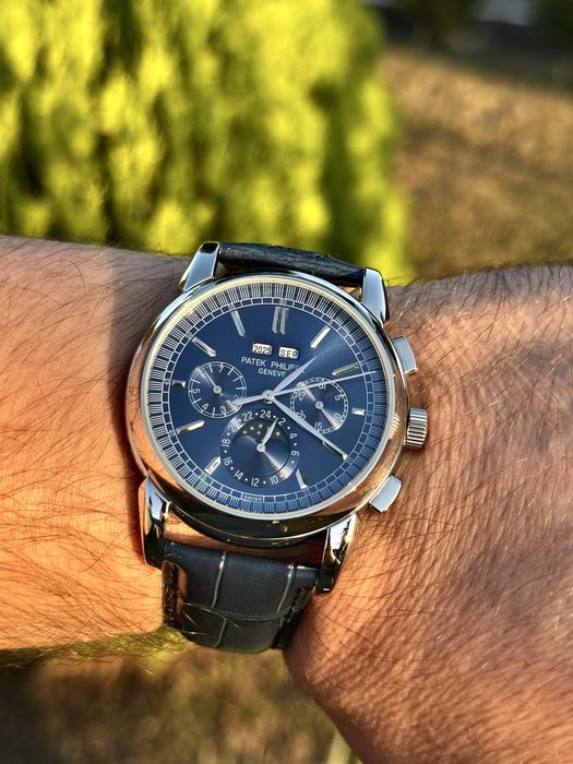 Ceas barbat patek philippe perpetual calendar blue steel