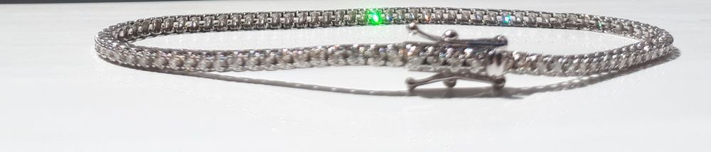Bratara Tennis Diamante 1 Carat Claritate SI1 Culoare G Aur 14k Certif