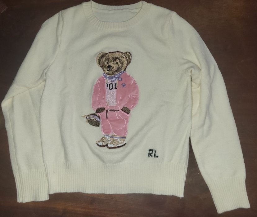 Ralph Lauren  bear  мече пуловер  S
дължина 54 см, подмишници 45см

ми