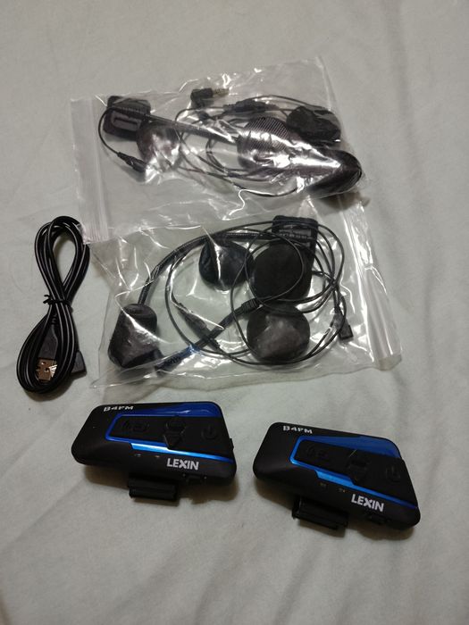 Lexin LX-B4FM Блутуут слушалки за каска ,мотор,интерком.