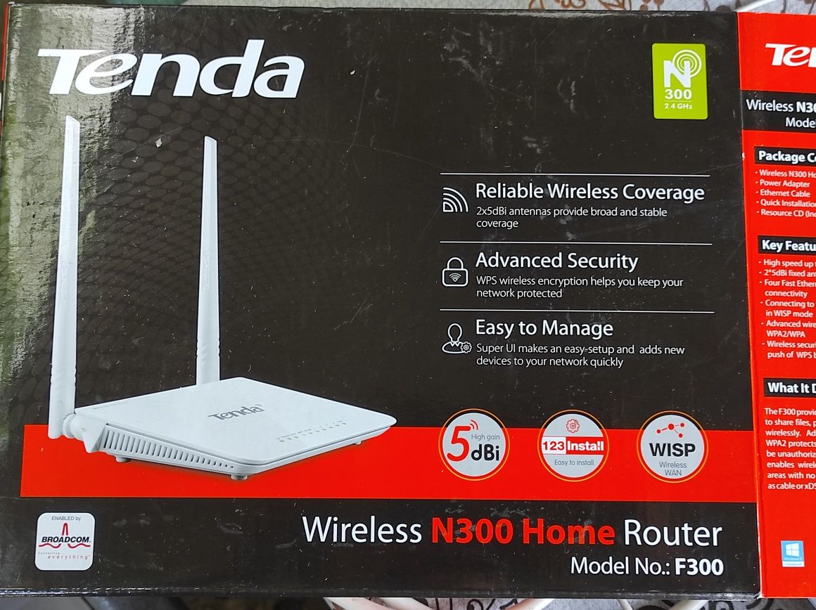 Router Tenda nou N 300 negociabil