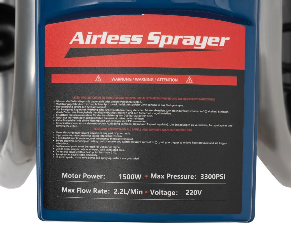 Професонална машина за безвъздушно боядисване 1500 W /2,2 л. модел 450