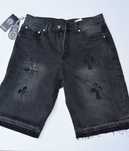 Chrome Hearts къси дънки с кожени кръстове – нови с етикет