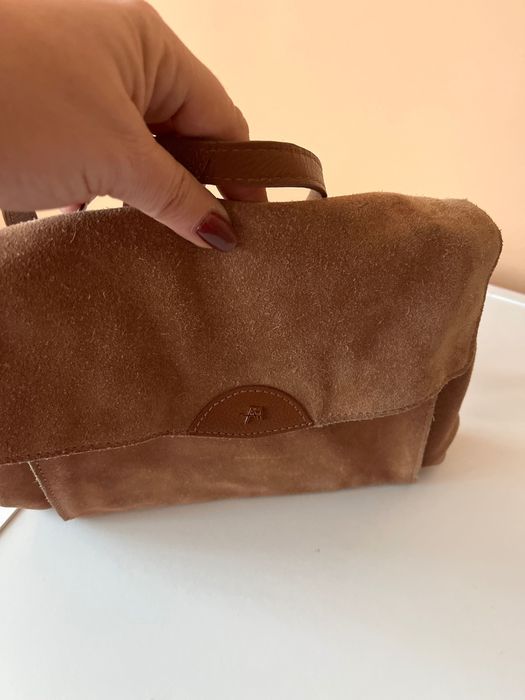 Чанта от естесвен велур