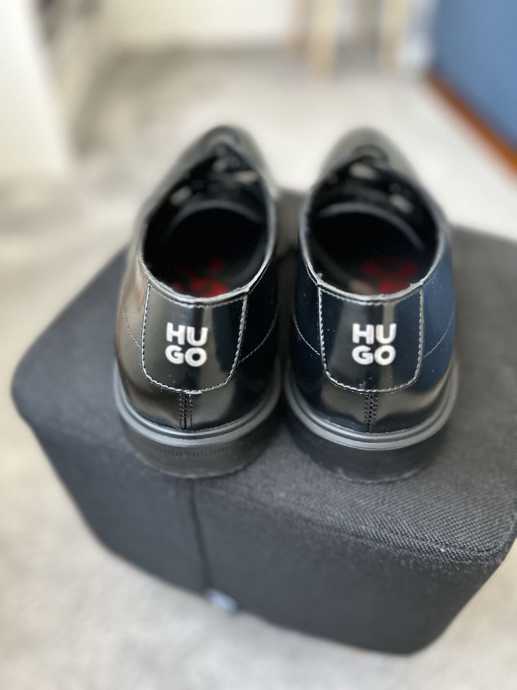 Hugo Boss Hugo Kerr leather derby shoes 42