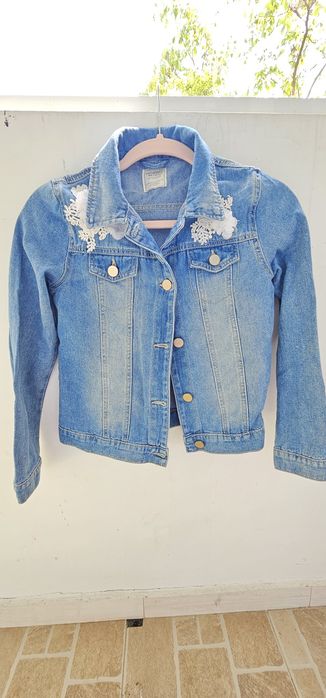 Детско дънково яке за момиче 152-158 см.