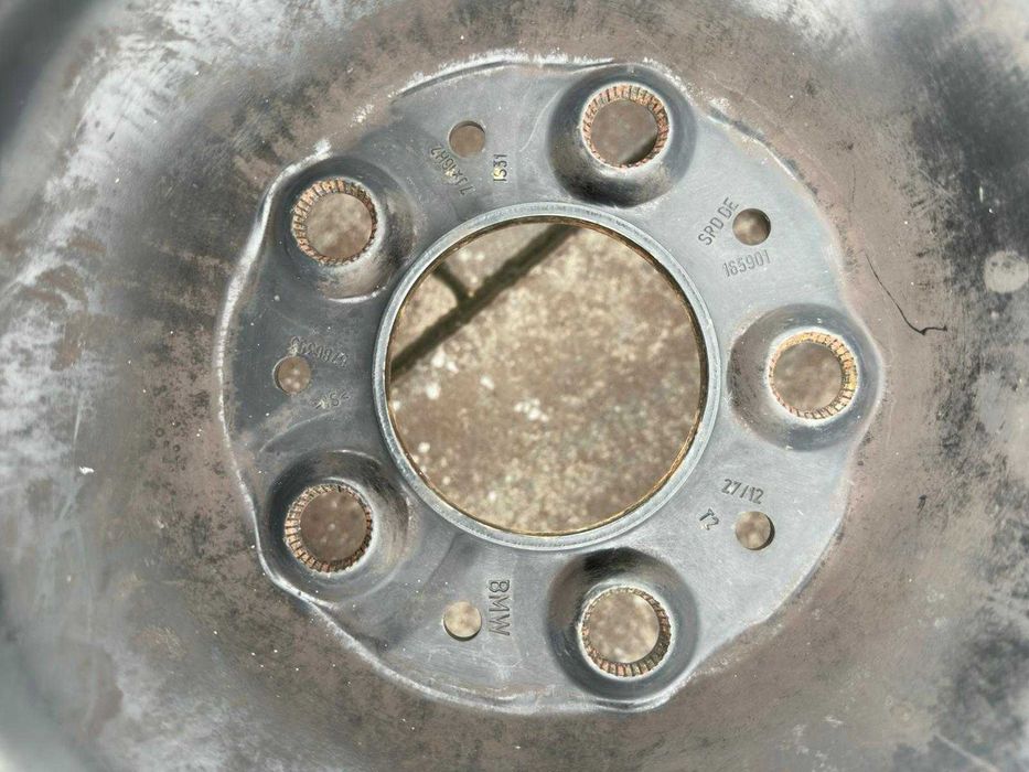 Set roți tablă originale BMW r16 205/60 R16 Seria 1, 3, 4, 5