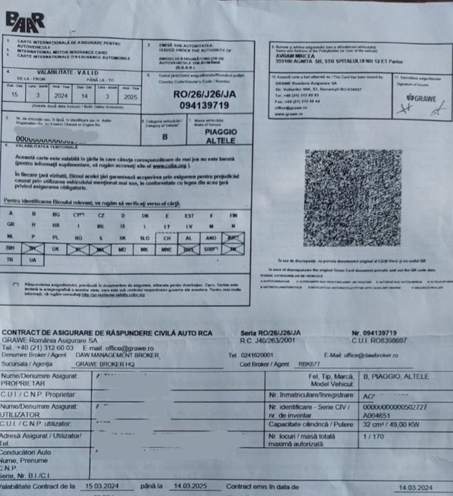 1.600 Euro - Piaggio Ape 50 Classic Pick Up - inmatriculat la primarie