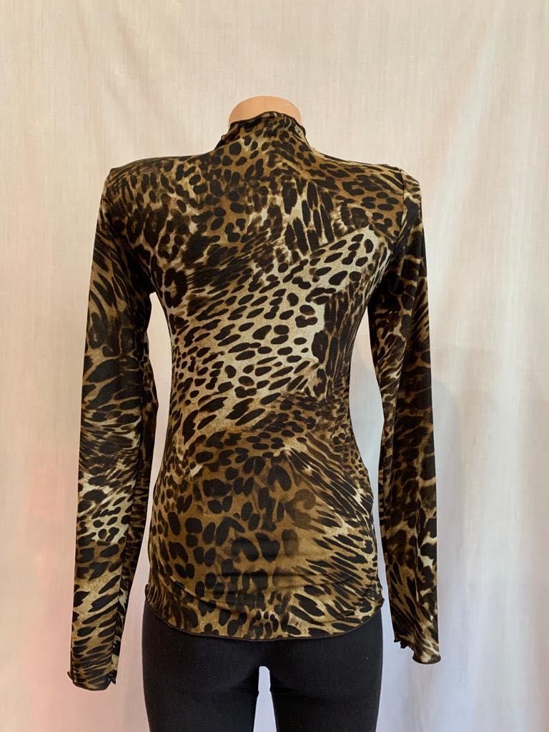 Bluză model leopard, Mango, mărime S